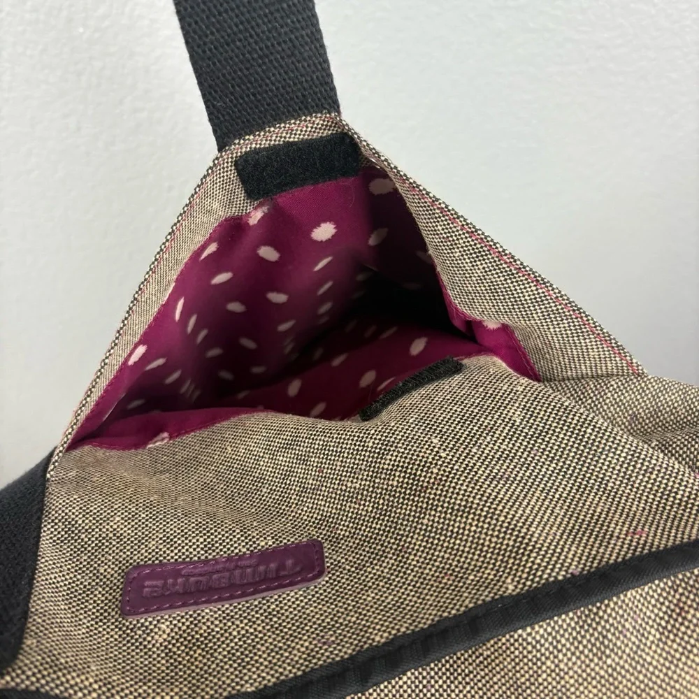 Timbuk2 Taupe Wool-Look Tote with Black Straps